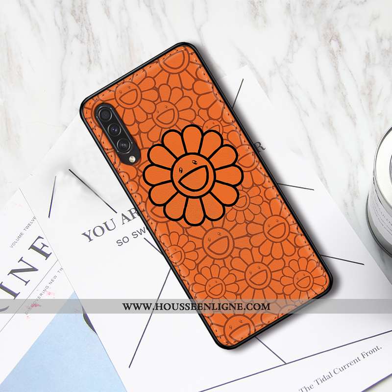 Housse Samsung Galaxy A30s Silicone Protection Incassable Étoile Fluide Doux Coque Fleur Verte