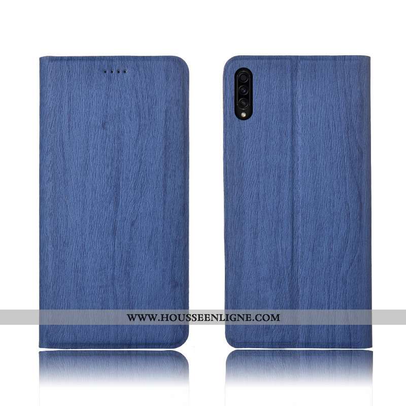 Housse Samsung Galaxy A30s Tendance Cuir Fluide Doux Arbres Tout Compris Coque Incassable Marron