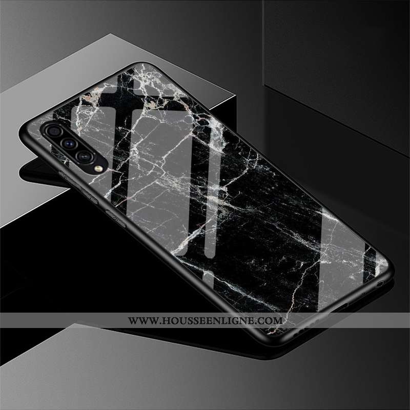 Housse Samsung Galaxy A30s Tendance Protection Personnalité Étui Étoile Créatif Délavé En Daim Noir