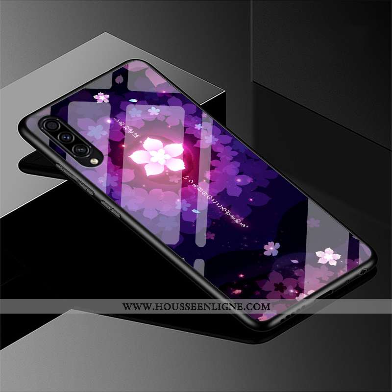 Housse Samsung Galaxy A30s Tendance Protection Personnalité Étui Étoile Créatif Délavé En Daim Noir