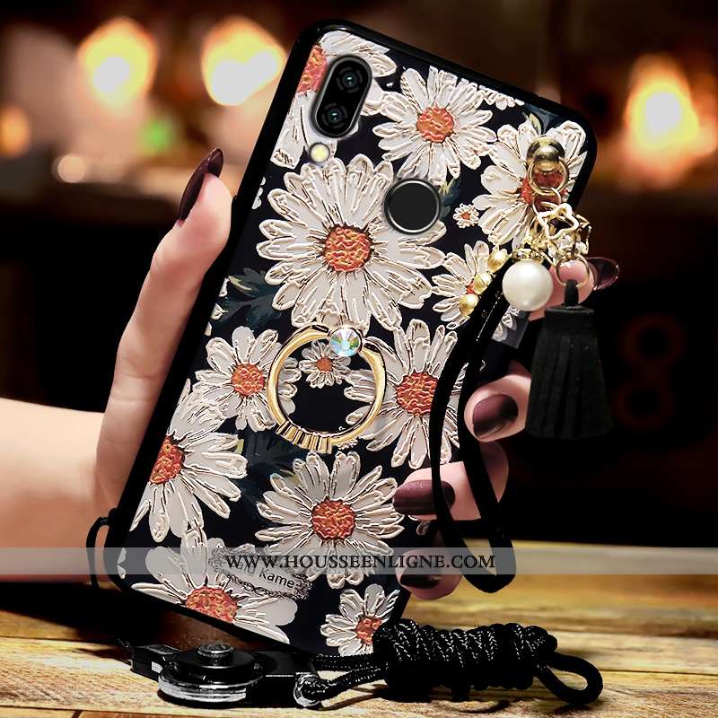 Housse Samsung Galaxy A40 Ornements Suspendus Gaufrage Incruster Strass Protection Tendance Coque Ét