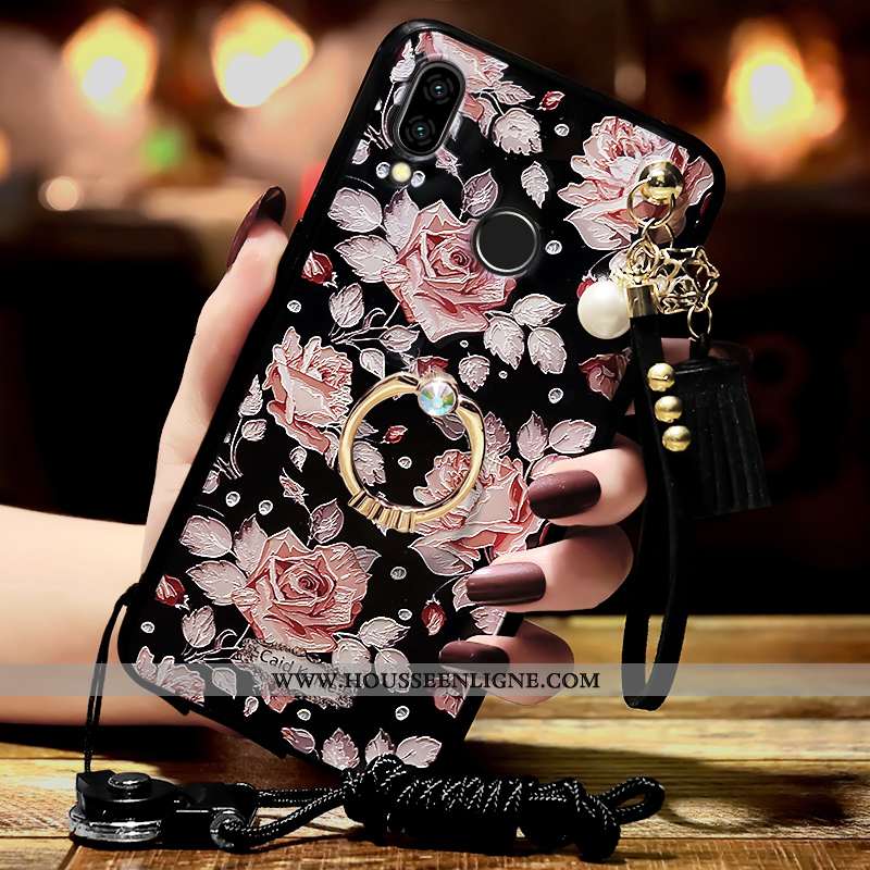 Housse Samsung Galaxy A40 Ornements Suspendus Gaufrage Incruster Strass Protection Tendance Coque Ét