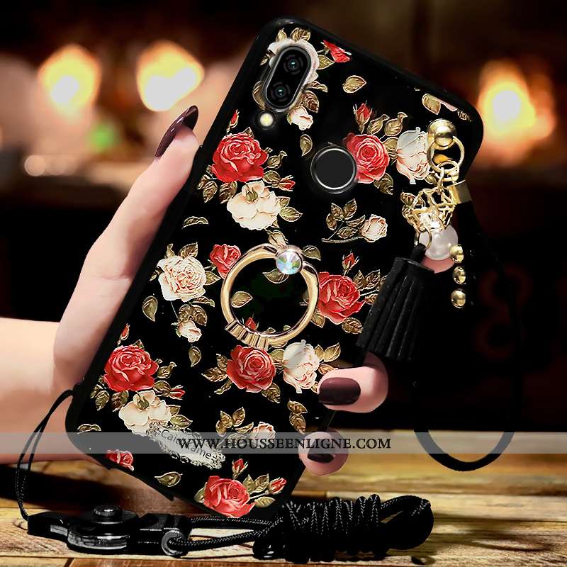 Housse Samsung Galaxy A40 Ornements Suspendus Gaufrage Incruster Strass Protection Tendance Coque Ét
