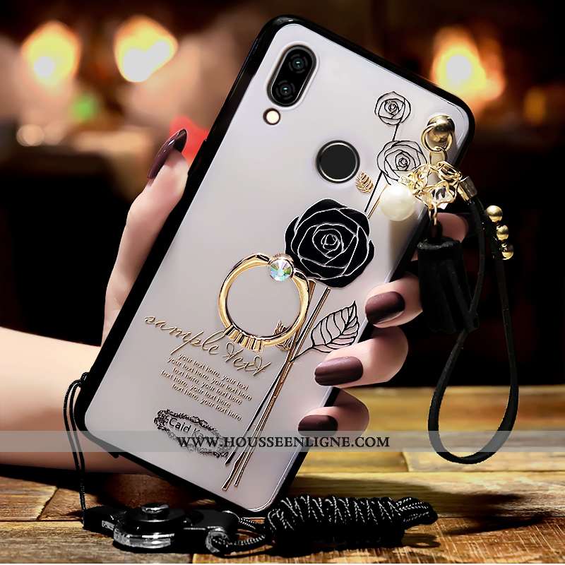 Housse Samsung Galaxy A40 Ornements Suspendus Gaufrage Incruster Strass Protection Tendance Coque Ét