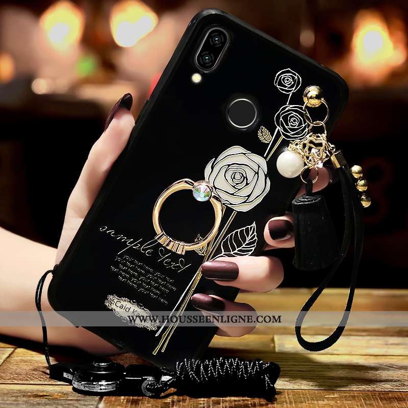Housse Samsung Galaxy A40 Ornements Suspendus Gaufrage Incruster Strass Protection Tendance Coque Ét