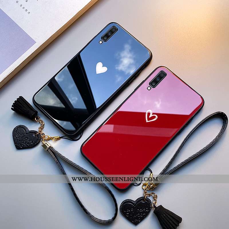 Housse Samsung Galaxy A40 Personnalité Créatif Fluide Doux Étoile Coque Simple Incassable Rouge