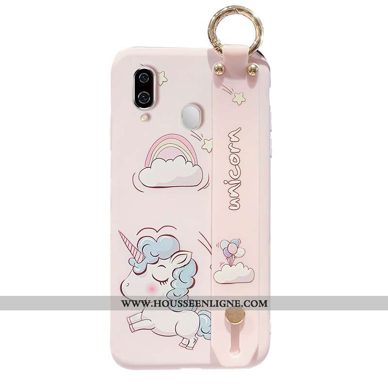 Housse Samsung Galaxy A40 Tendance Fluide Doux Coque Étoile Dessin Animé Protection Silicone Bleu