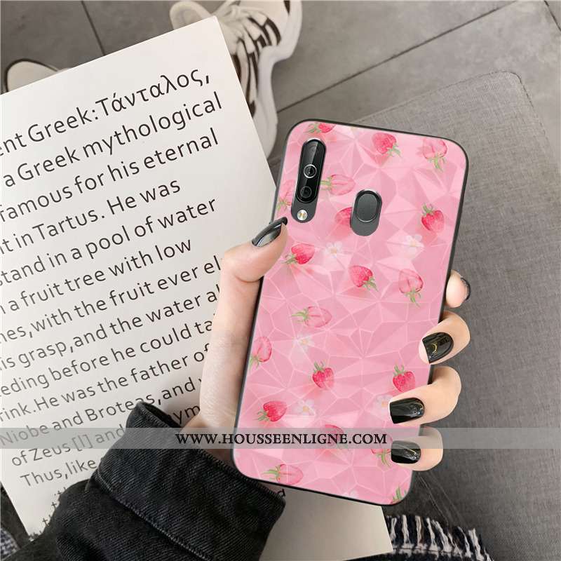 Housse Samsung Galaxy A40s Modèle Fleurie Étui Vert Coque Étoile Téléphone Portable Fleurs Verte