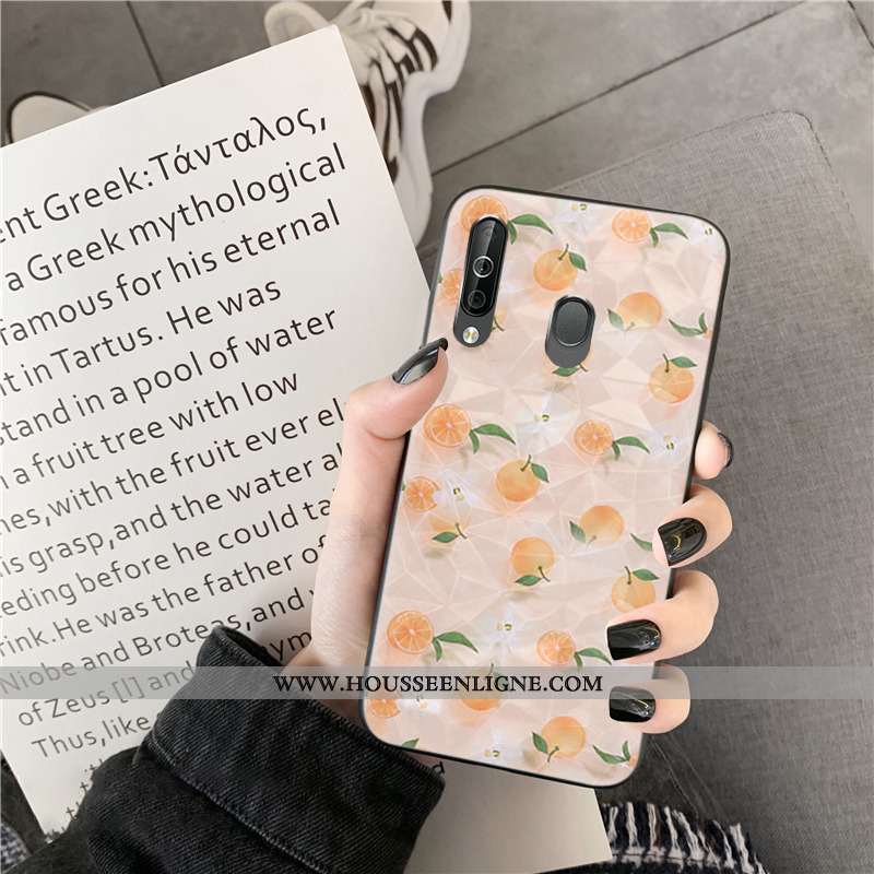 Housse Samsung Galaxy A40s Modèle Fleurie Étui Vert Coque Étoile Téléphone Portable Fleurs Verte
