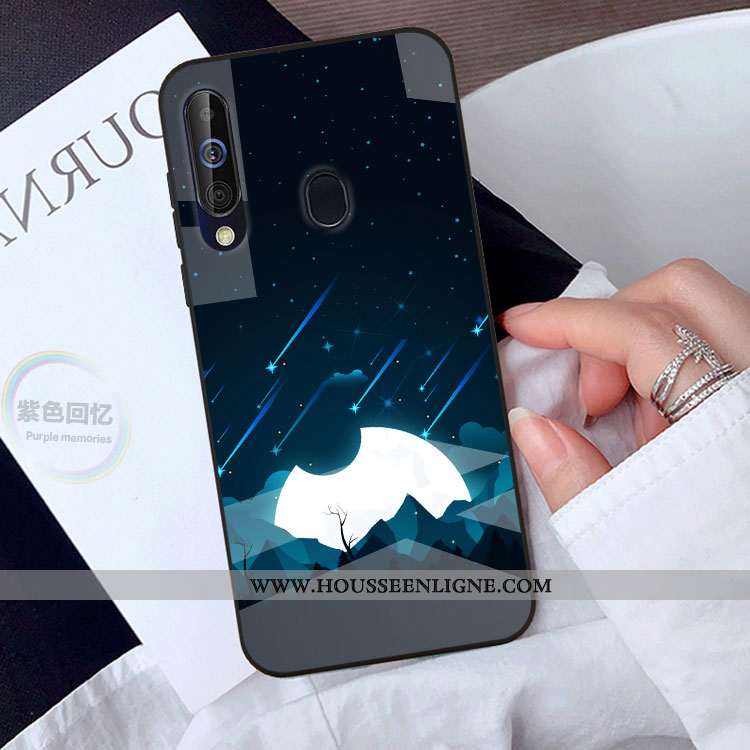 Housse Samsung Galaxy A40s Tendance Protection Vert Verre Étoile Coque Miroir Verte