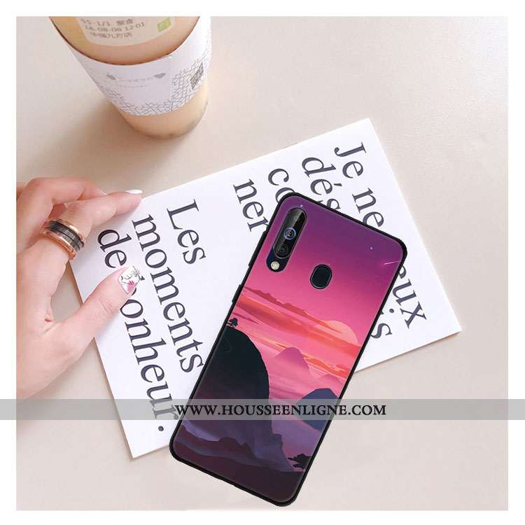 Housse Samsung Galaxy A40s Tendance Protection Vert Verre Étoile Coque Miroir Verte