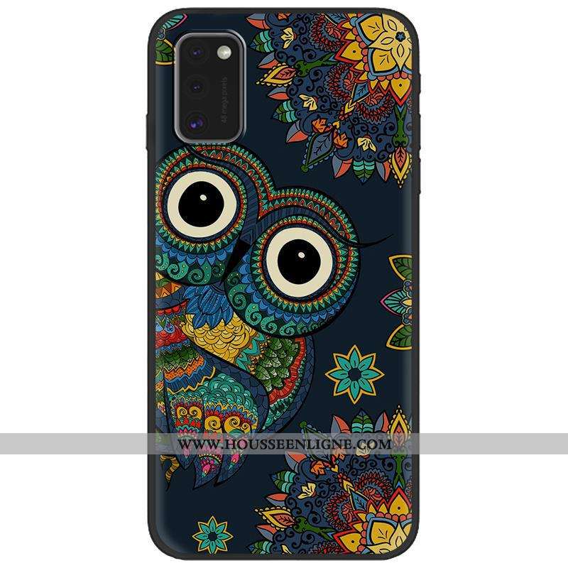 Housse Samsung Galaxy A41 Créatif Dessin Animé Fluide Doux Tendance Téléphone Portable Rose Délavé E
