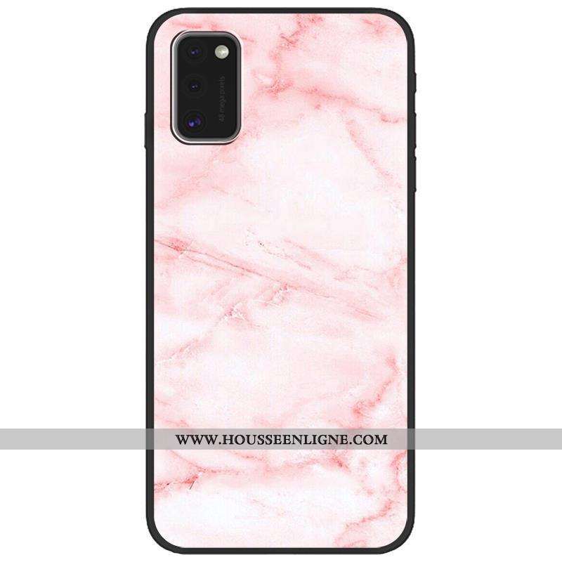 Housse Samsung Galaxy A41 Créatif Dessin Animé Fluide Doux Tendance Téléphone Portable Rose Délavé E