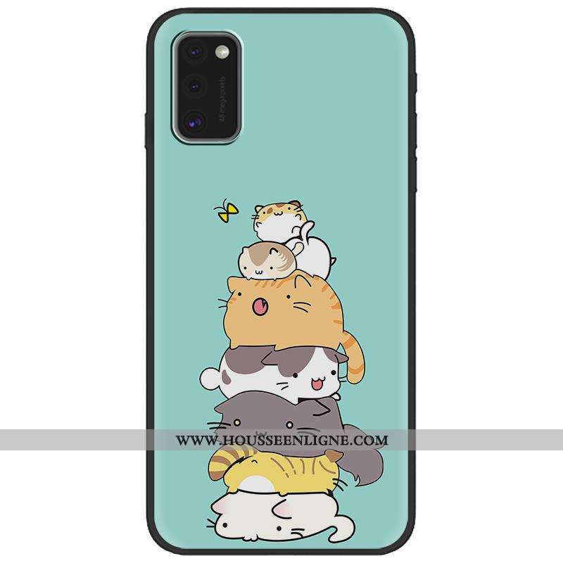 Housse Samsung Galaxy A41 Créatif Dessin Animé Fluide Doux Tendance Téléphone Portable Rose Délavé E