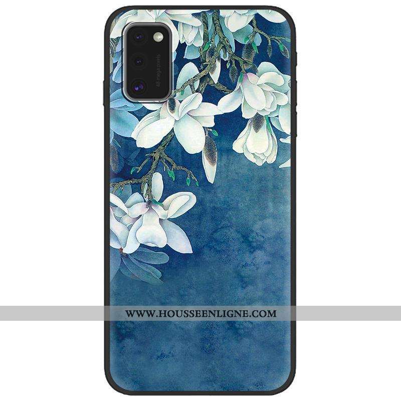 Housse Samsung Galaxy A41 Créatif Dessin Animé Fluide Doux Tendance Téléphone Portable Rose Délavé E