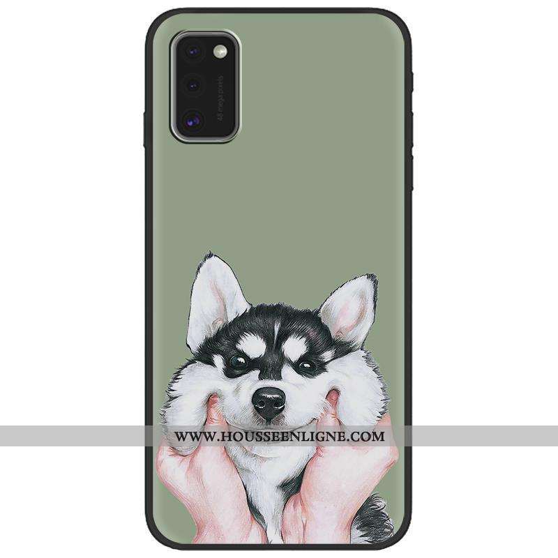 Housse Samsung Galaxy A41 Créatif Dessin Animé Fluide Doux Tendance Téléphone Portable Rose Délavé E