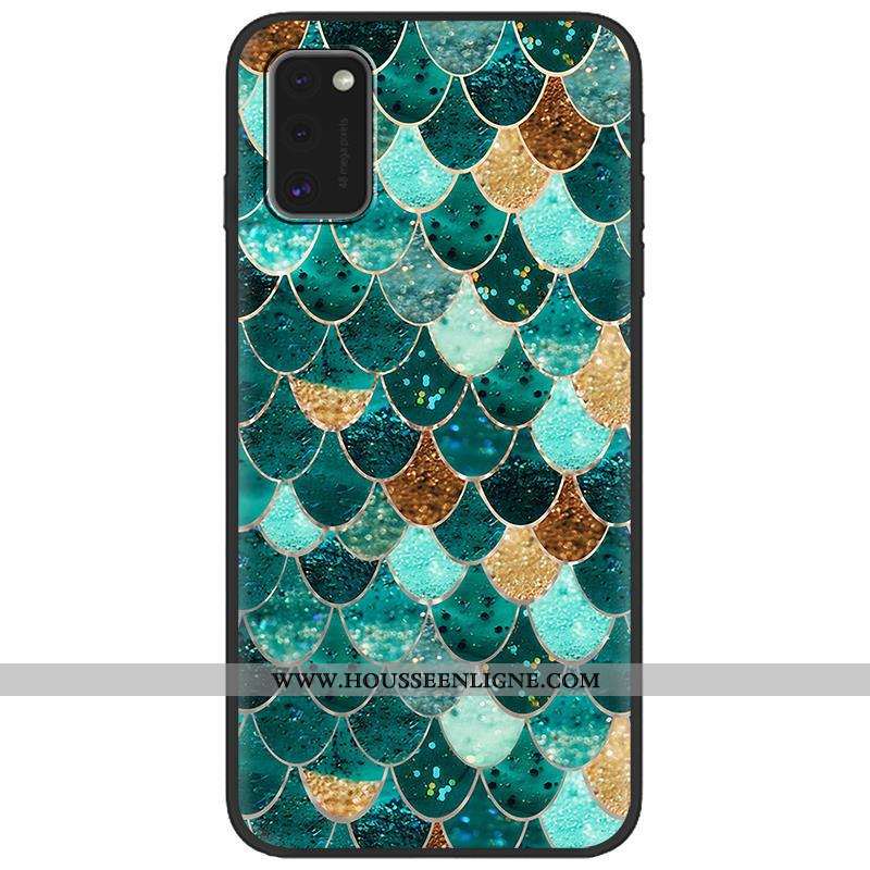 Housse Samsung Galaxy A41 Créatif Dessin Animé Fluide Doux Tendance Téléphone Portable Rose Délavé E