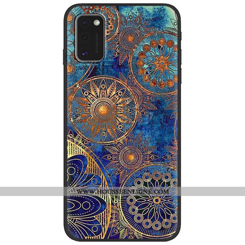 Housse Samsung Galaxy A41 Créatif Dessin Animé Fluide Doux Tendance Téléphone Portable Rose Délavé E