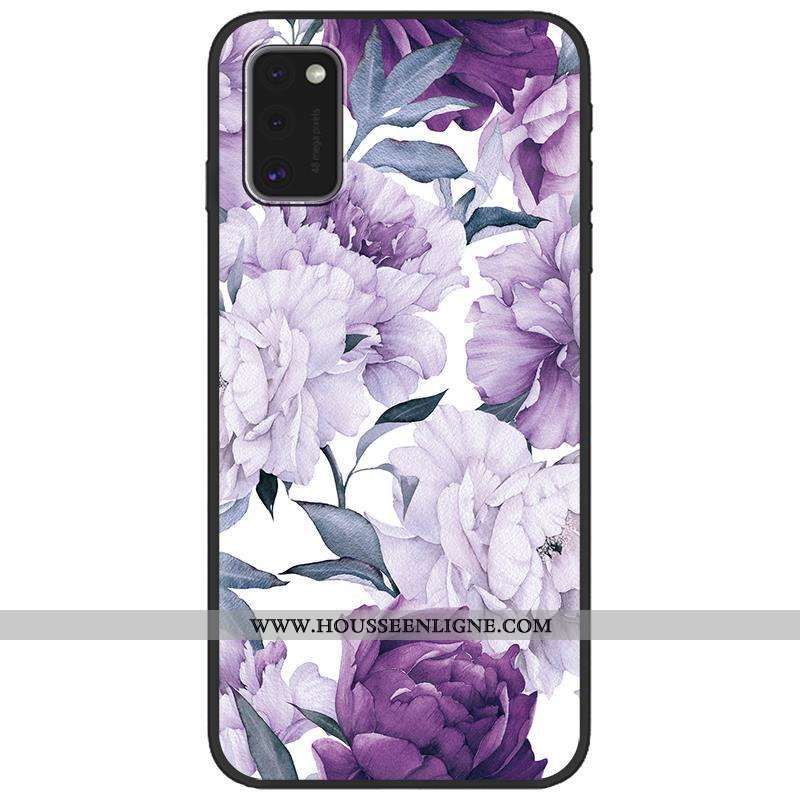 Housse Samsung Galaxy A41 Créatif Dessin Animé Fluide Doux Tendance Téléphone Portable Rose Délavé E
