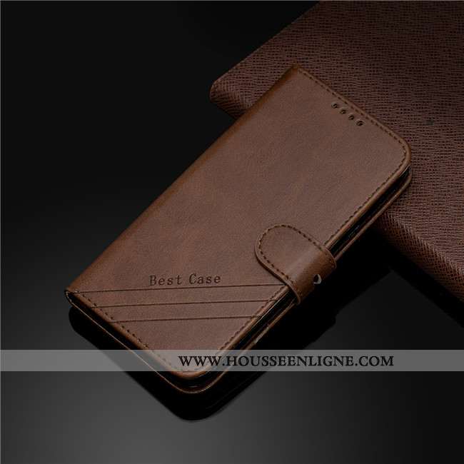 Housse Samsung Galaxy A41 Cuir Protection Tout Compris Coque Étui Téléphone Portable Jaune