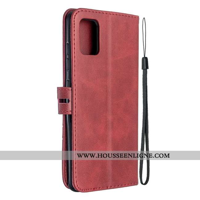 Housse Samsung Galaxy A41 Cuir Protection Tout Compris Coque Étui Téléphone Portable Jaune