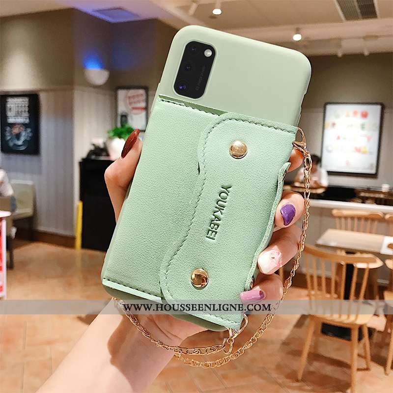 Housse Samsung Galaxy A41 Fluide Doux Silicone Simple Protection Coque Téléphone Portable Incassable