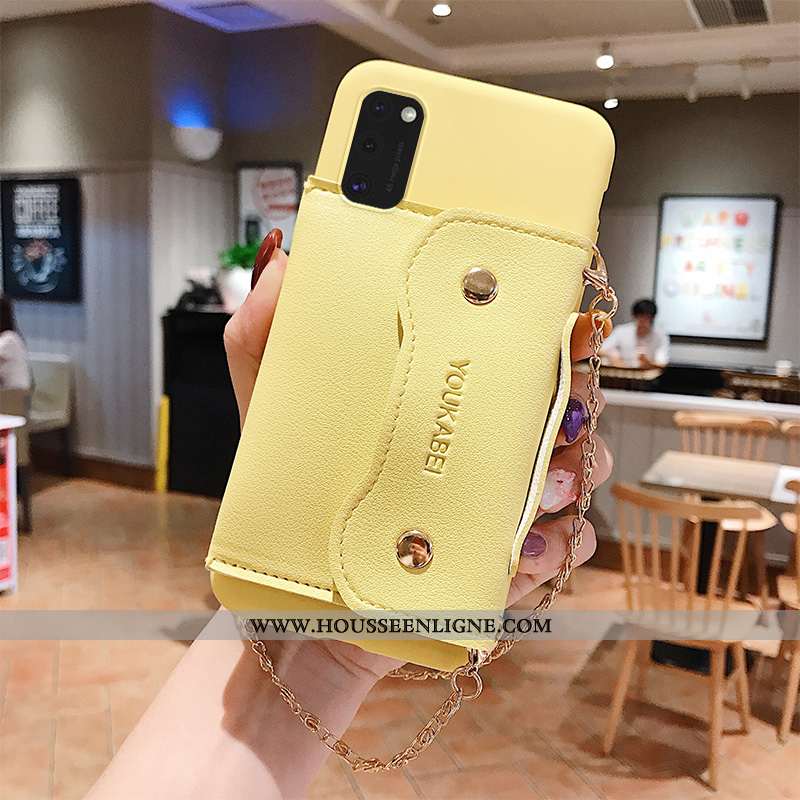 Housse Samsung Galaxy A41 Fluide Doux Silicone Simple Protection Coque Téléphone Portable Incassable