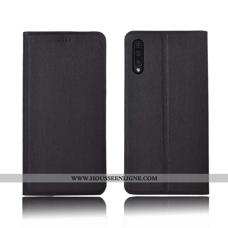 Housse Samsung Galaxy A50 Cuir Modèle Fleurie Protection Téléphone Portable Tout Compris Silicone Ét