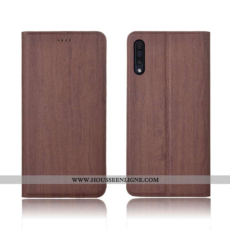 Housse Samsung Galaxy A50 Cuir Modèle Fleurie Protection Téléphone Portable Tout Compris Silicone Ét