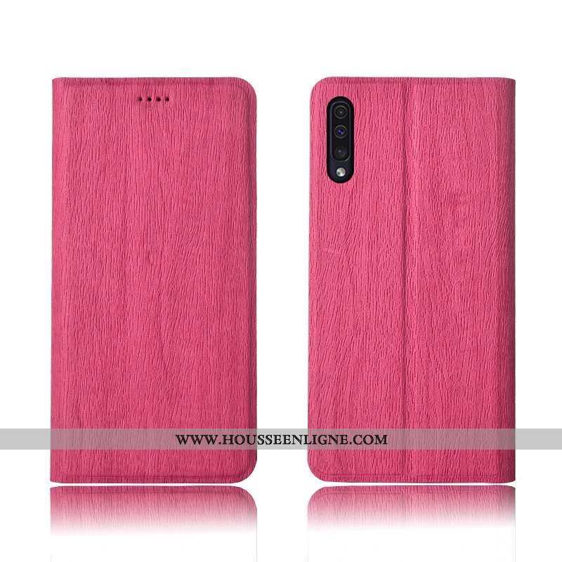 Housse Samsung Galaxy A50 Cuir Modèle Fleurie Protection Téléphone Portable Tout Compris Silicone Ét