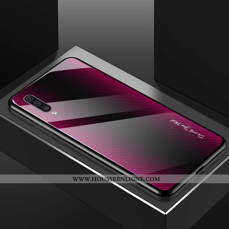 Housse Samsung Galaxy A50 Verre Tendance Téléphone Portable Tempérer Incassable Nouveau Modèle Fleur