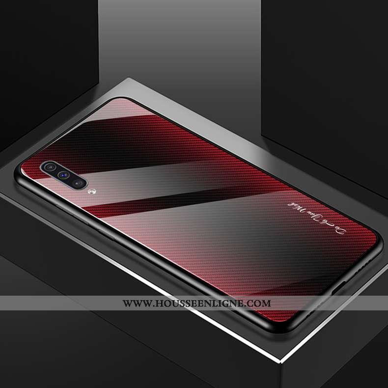Housse Samsung Galaxy A50 Verre Tendance Téléphone Portable Tempérer Incassable Nouveau Modèle Fleur