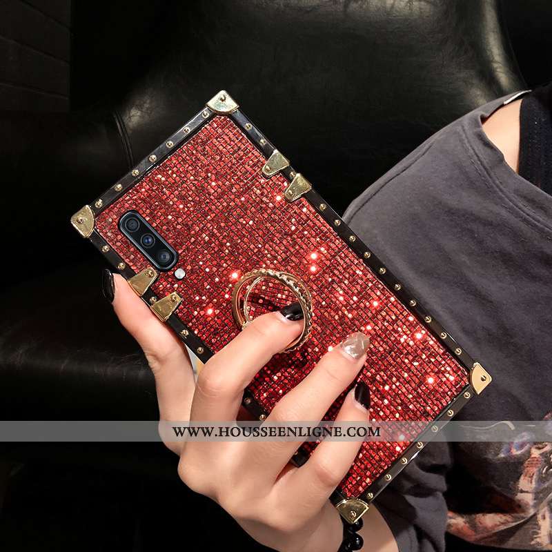 Housse Samsung Galaxy A50 Vintage Tendance Étoile Mode Rose Incruster Strass Nouveau Argent
