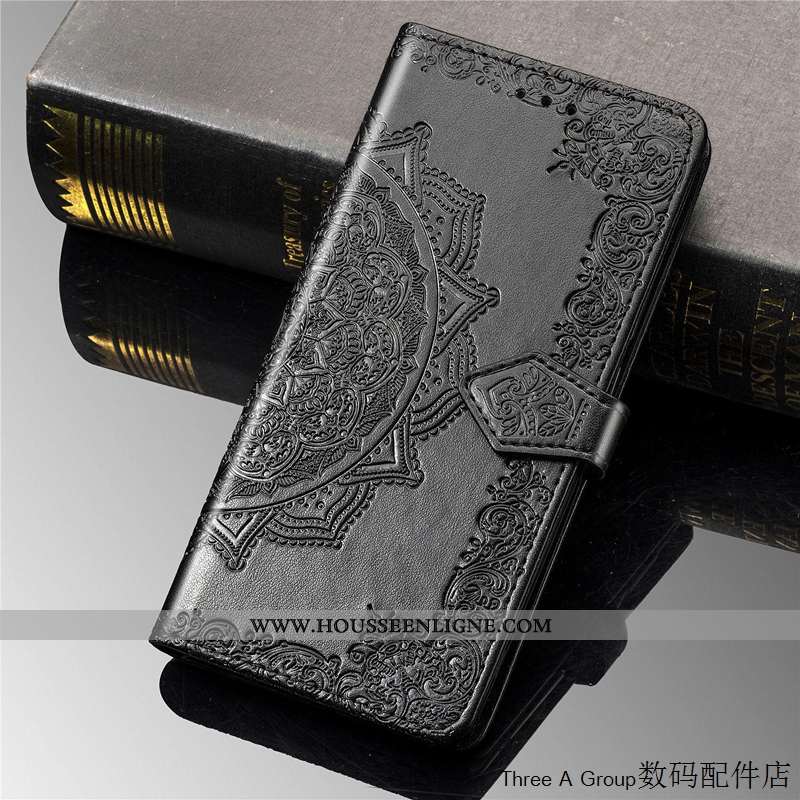 Housse Samsung Galaxy A50s Gaufrage Protection Bleu Téléphone Portable Créatif Coque Tout Compris