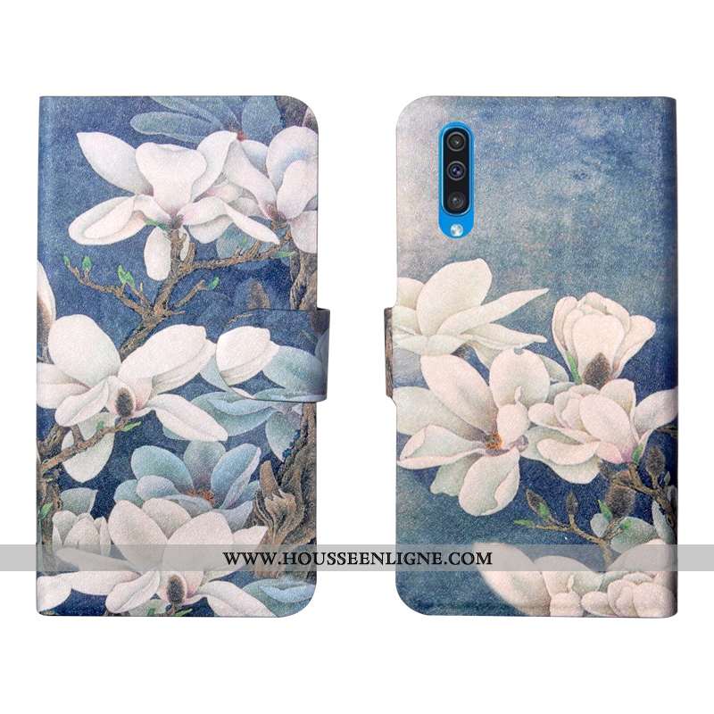 Housse Samsung Galaxy A50s Personnalité Créatif Simple Protection Étui Fluide Doux Verte