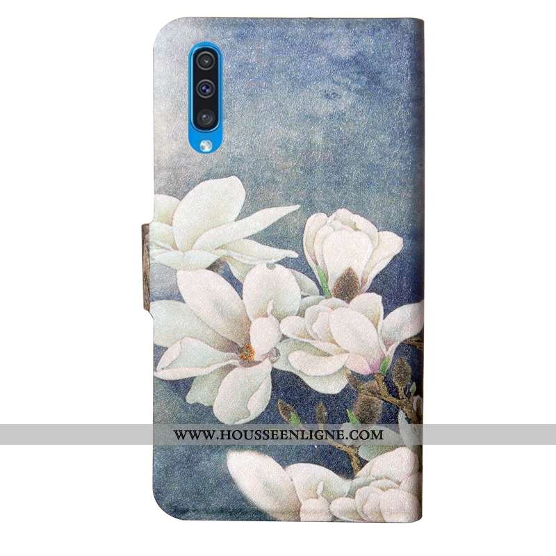 Housse Samsung Galaxy A50s Personnalité Créatif Simple Protection Étui Fluide Doux Verte