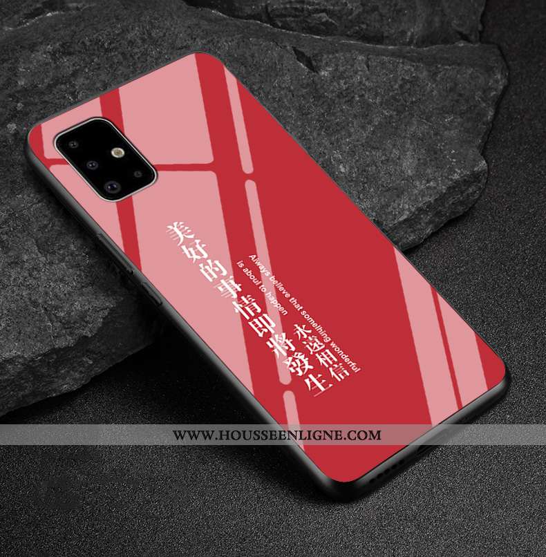 Housse Samsung Galaxy A51 Fluide Doux Mode Coque Créatif Étui Incassable Style Chinois Verte