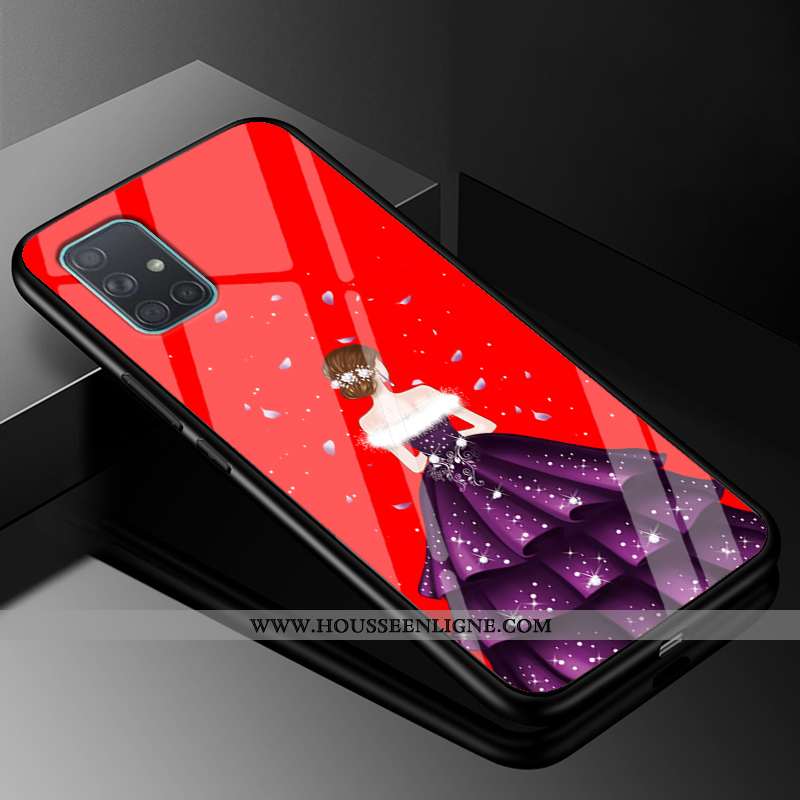 Housse Samsung Galaxy A51 Fluide Doux Silicone Étoile Téléphone Portable Mode Tout Compris Yarn Roug