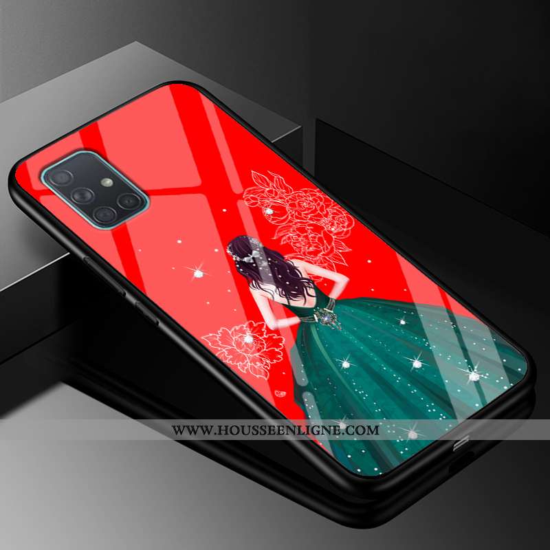 Housse Samsung Galaxy A51 Fluide Doux Silicone Étoile Téléphone Portable Mode Tout Compris Yarn Roug