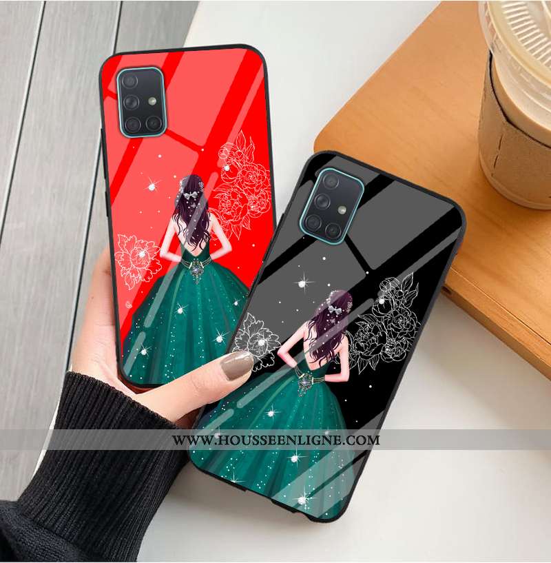 Housse Samsung Galaxy A51 Fluide Doux Silicone Étoile Téléphone Portable Mode Tout Compris Yarn Roug