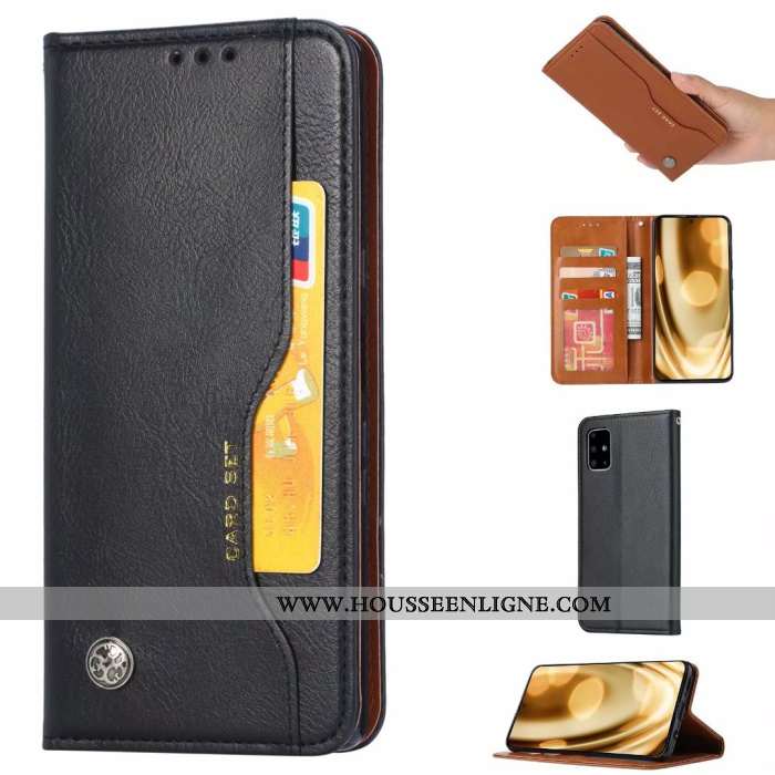 Housse Samsung Galaxy A51 Protection Cuir Téléphone Portable Noir Étoile Tout Compris Nouveau