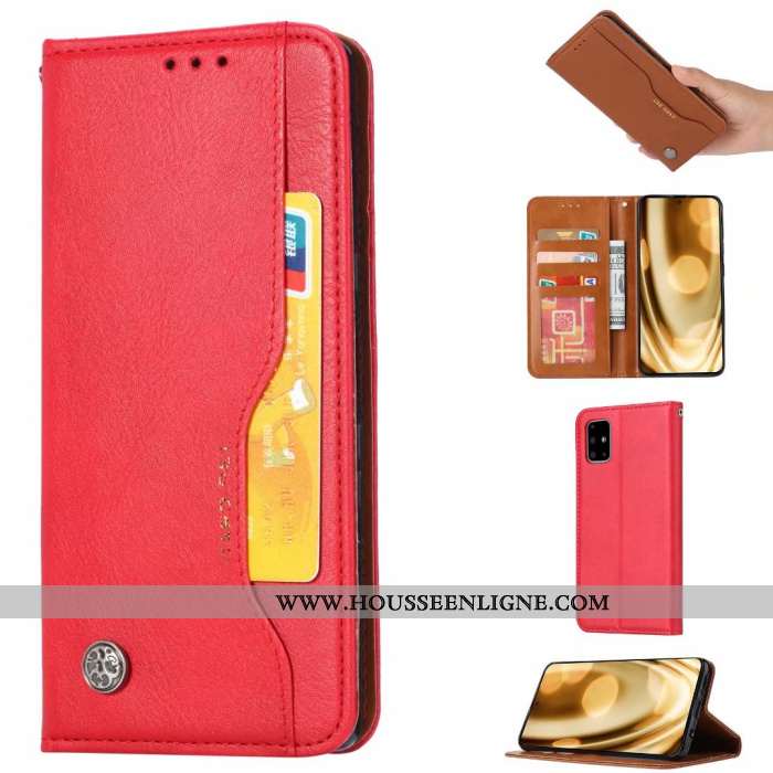 Housse Samsung Galaxy A51 Protection Cuir Téléphone Portable Noir Étoile Tout Compris Nouveau