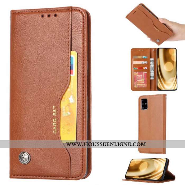 Housse Samsung Galaxy A51 Protection Cuir Téléphone Portable Noir Étoile Tout Compris Nouveau