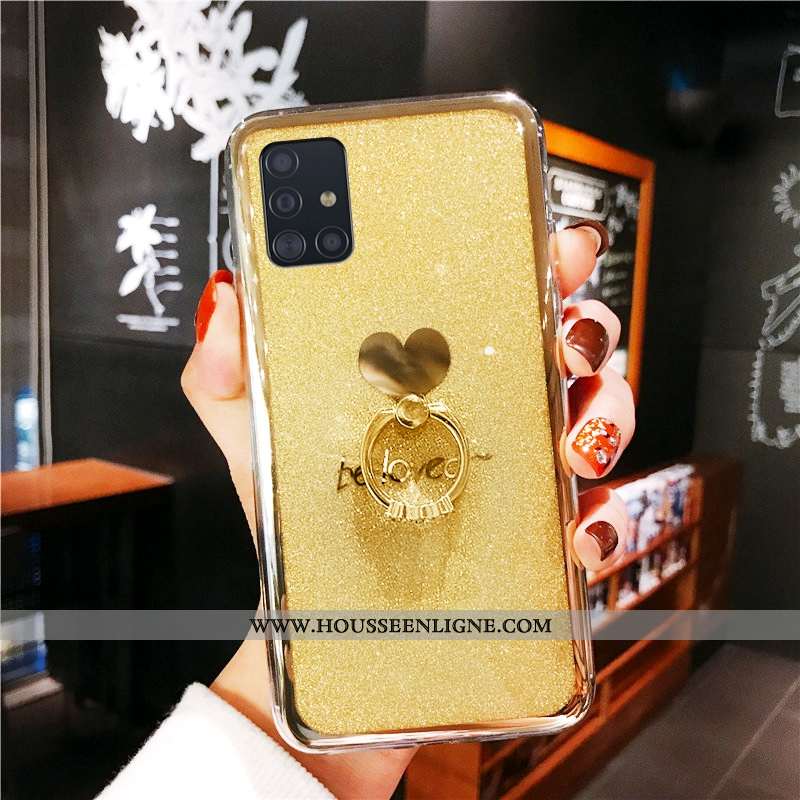 Housse Samsung Galaxy A51 Protection Personnalité Tout Compris Vert Rose Incassable Téléphone Portab