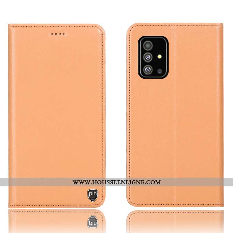 Housse Samsung Galaxy A51 Protection Téléphone Portable Étui Tout Compris Incassable Coque Jaune