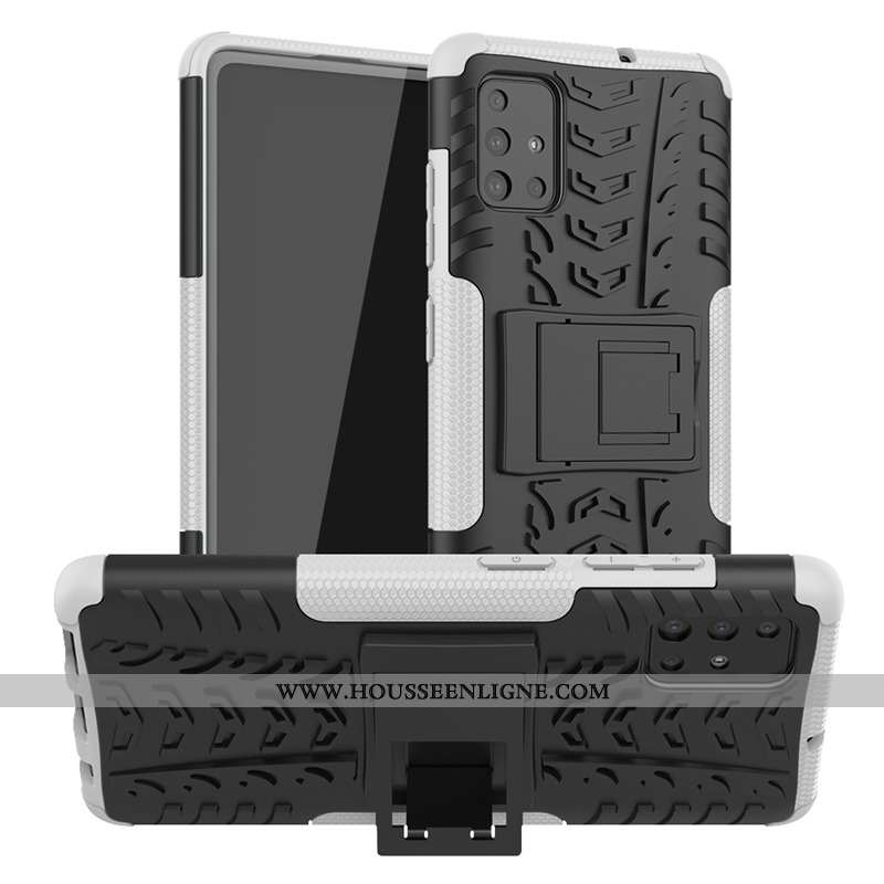 Housse Samsung Galaxy A51 Tendance Silicone Tout Compris Incassable Net Rouge Protection Étoile Noir