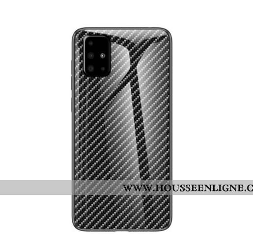Housse Samsung Galaxy A51 Verre Coque Noir Incassable Téléphone Portable Étoile Tempérer