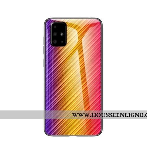 Housse Samsung Galaxy A51 Verre Coque Noir Incassable Téléphone Portable Étoile Tempérer
