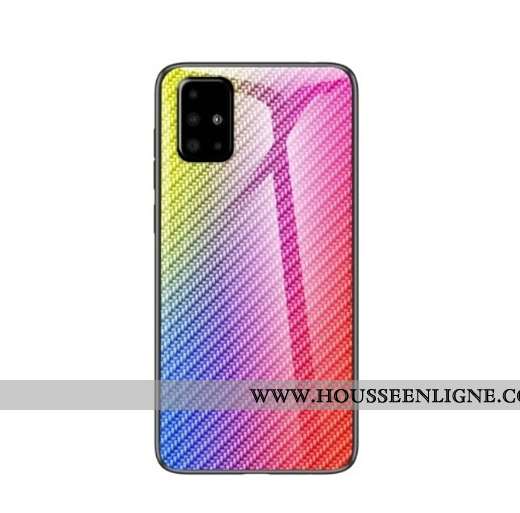 Housse Samsung Galaxy A51 Verre Coque Noir Incassable Téléphone Portable Étoile Tempérer