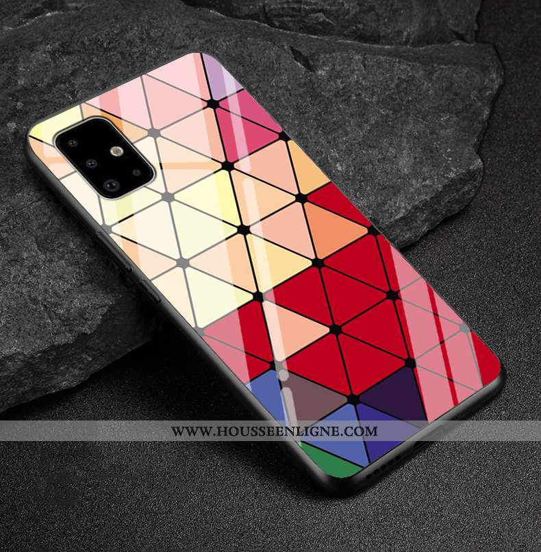 Housse Samsung Galaxy A51 Verre Personnalité Étoile Incassable Fluide Doux Personnalisé Amoureux Rou